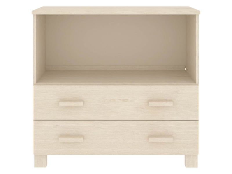 Buffet - bahut - meuble de rangement hamar marron miel 85x35x80 cm bois massif de pin  - Conforama E