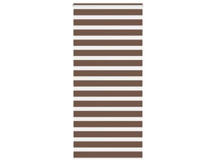 Store zèbre, store de fenêtre marron 95x200 cm largeur du tissu 90,9 cm polyester cf48745