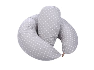 Coussin de grossesse et d'allaitement – gris, 180x130x35 cm