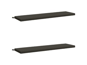 Lot de 2 coussins de banc, coussins d'assise soest 100 % polyester anthracite cf56947