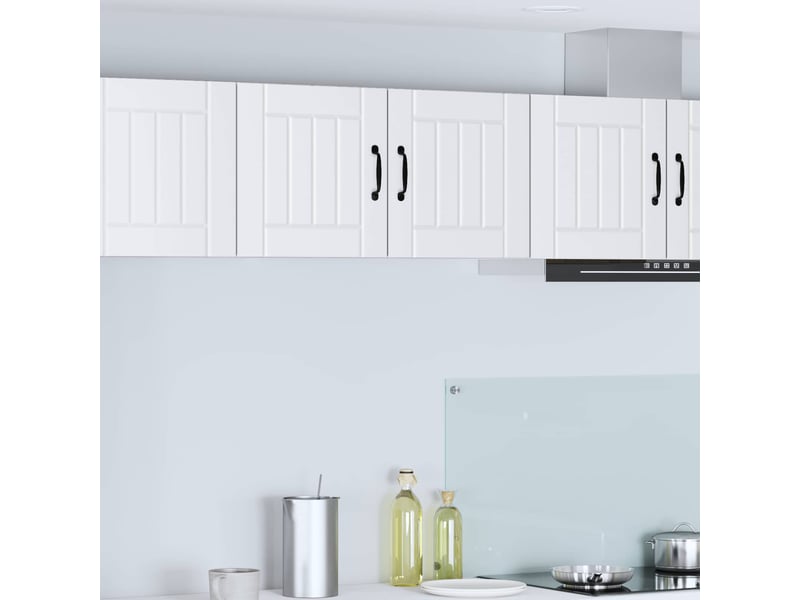  Meuble mural de cuisine, armoire de cuisine blanc 80x31x40cm bois d'ingénierie shl2510  - Conforama B