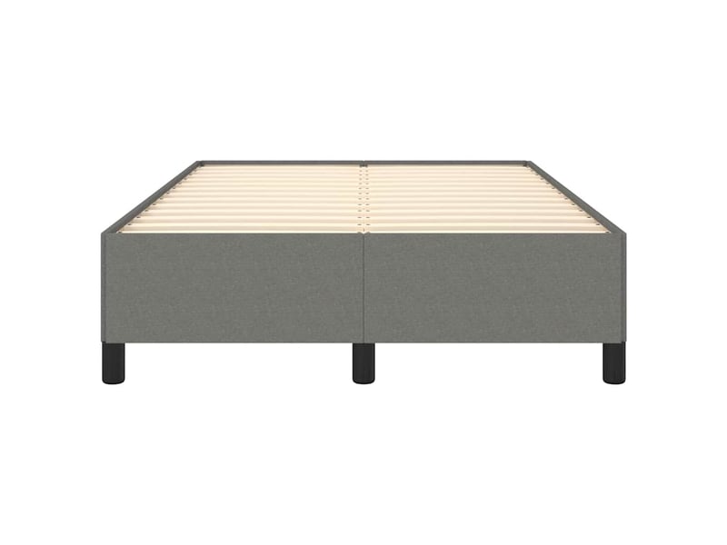  Lit double- lit adulte -  cadre de lit sans matelas gris foncé 120x190 cm tissu  - Conforama C