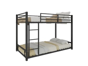 Lit superposé 90x190 cm <strong></strong>  <strong></strong> coloris noir