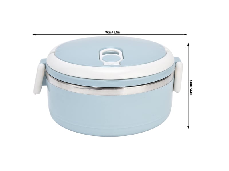  Boîte déjeuner isotherme inox 304 étanche 15cm - idéale bureau &amp; repas court - comfortxl  - Conforama C