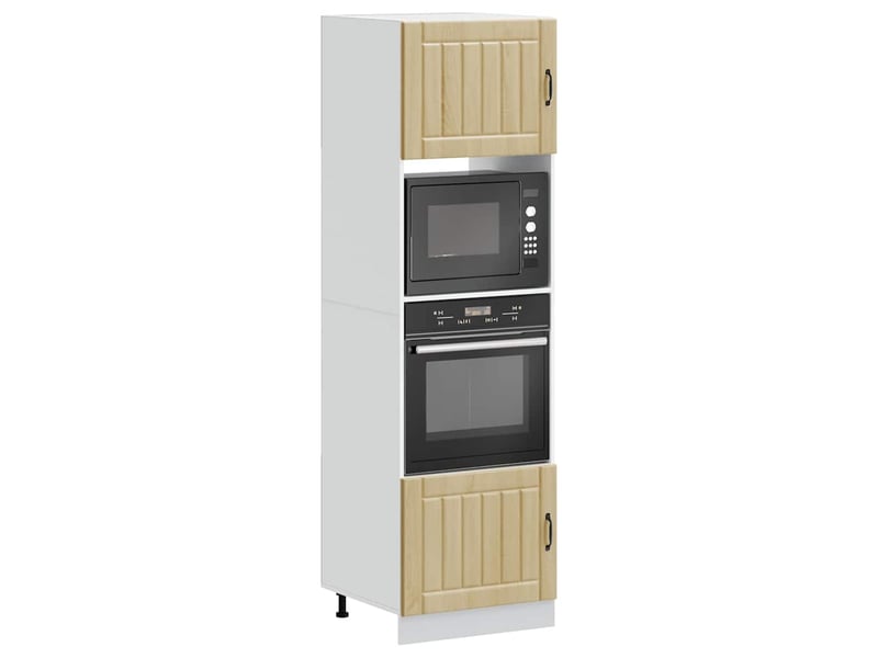 Meuble de rangement, armoires de four lucca en bois d'ingénierie chêne sonoma  - Conforama B