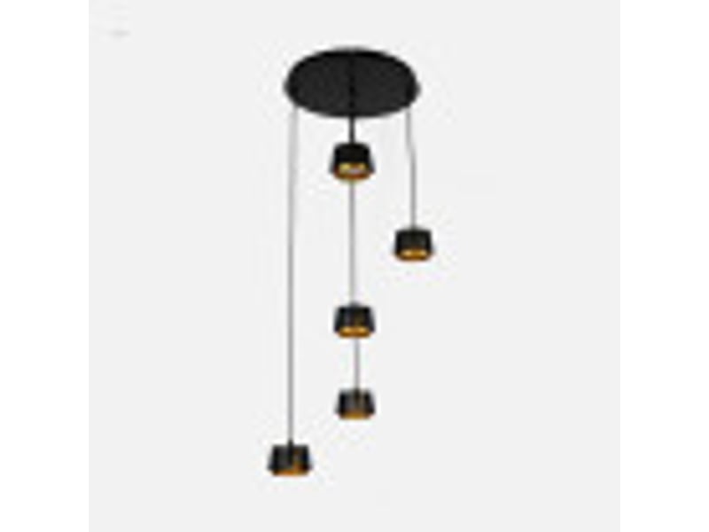  Fabrilamp domenica, plafonnier, moderne, 5 x gx53, noirdoré, 50-100 x 38 x 38 cm 253795016 - Conforama B
