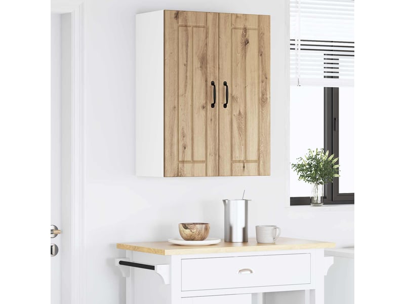 Meuble haut cuisine ; armoire de cuisine chêne artisanal 60 x 31 x 80 cm  - Conforama E