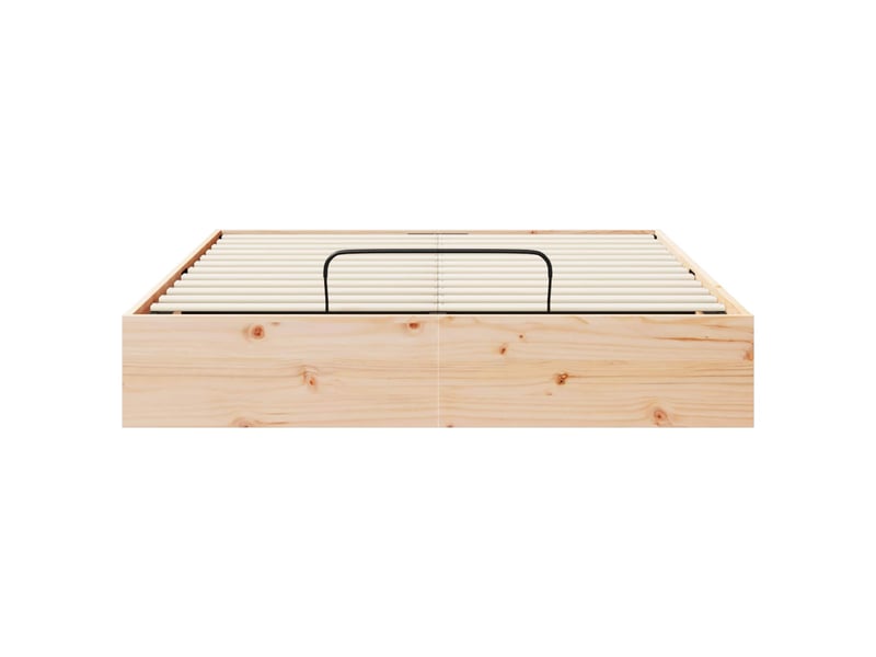  Cadre de lit ottoman avec rangement naturel 120 x 190 cm  - Conforama E