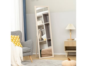 Miroir rectangulaire à poser coloris blanc <strong></strong>  <strong></strong> - 50 cm x 4 cm