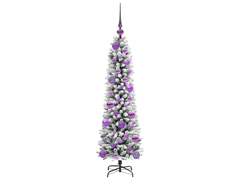 Sapin de noël artificiel, arbre de noël blanc 120 cm pvc, métal et plastique shl7882 - Conforama D
