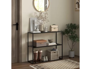 Console 0 tiroir(s)  coloris noir <strong>PANGIVO</strong> <strong></strong> - longueur 90 cm - 90 cm