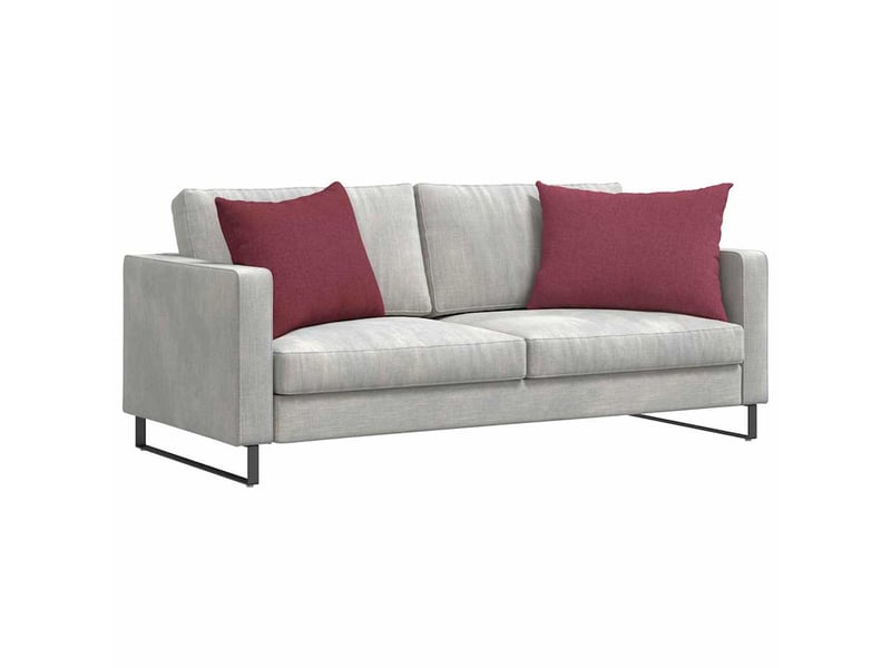  Lot de 2 coussins de canapé, coussins décoratifs tissu bordeaux 70 x 50 cm cf58802  - Conforama C