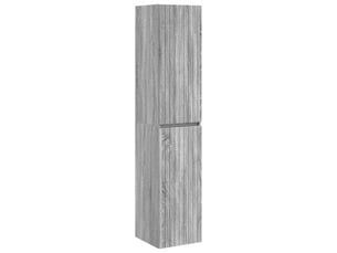 Cabinet salle de bain mural, meuble de rangement sonoma gris 33x34.5x160 cm shl9783