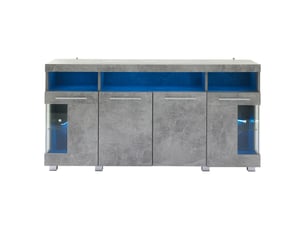 Buffet ZOVIRA - 140 cm coloris gris