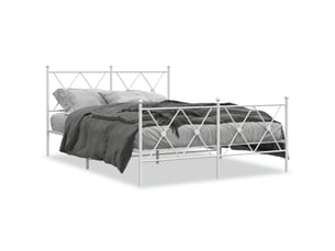 Lit 2 places 140x190 cm    coloris blanc