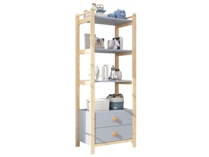 Etagère 70 cm coloris bicolore MERAX étagère bicolore