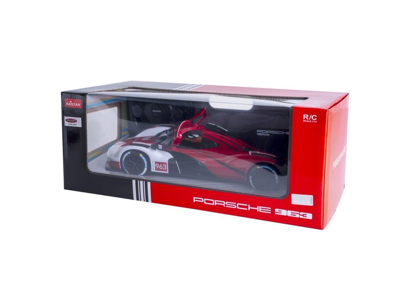 Voiture télécommandée porsche 963 lmdh 1:14 rouge 2,4ghz porte manuelle 402261 - Conforama C