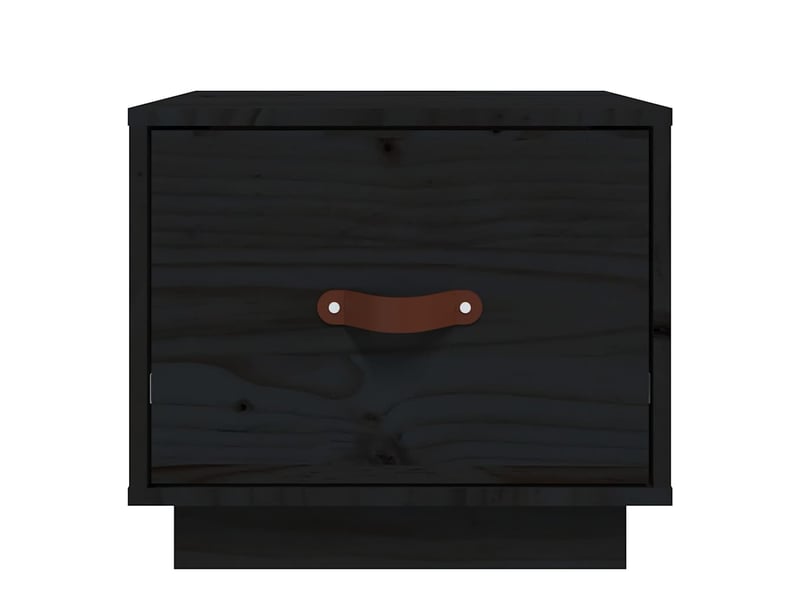 Table de chevet - cabinet de chevet - table de nuit noir 40x34x35 cm bois de pin solide  - Conforama D