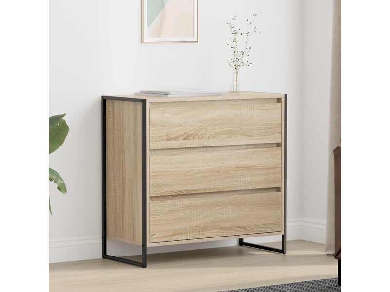  Buffet - bahut - meuble de rangement sonoma 79 x 36 x 75.5 cm bois d'ingénierie  - Conforama B