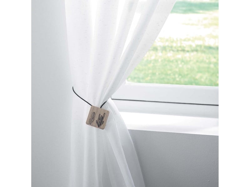  Embrasse de rideau aimantée mexicas 43cm noir  - Conforama B