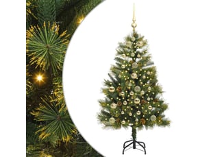 Sapin de noël artificiel, arbre de noël avec branches pliables et cônes 150 cm shl2805