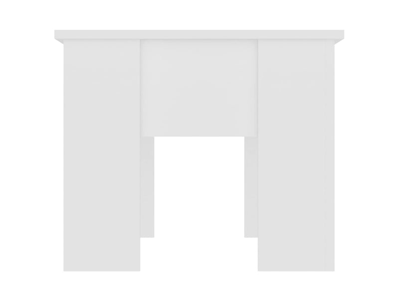  Table basse - table de salon - table à thé blanc 79x49x41 cm bois d'ingénierie  - Conforama D