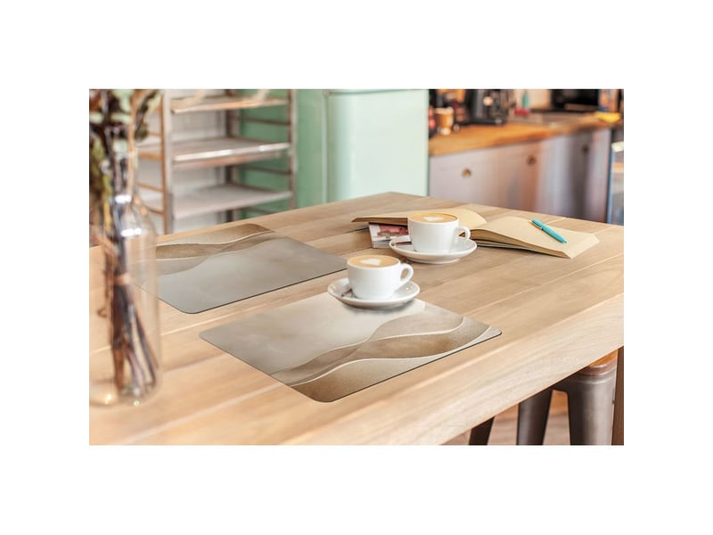  Sets de table beige - nature - abstrait - moderne lot de 6 résistants à la à l'eau 45x30  - Conforama B