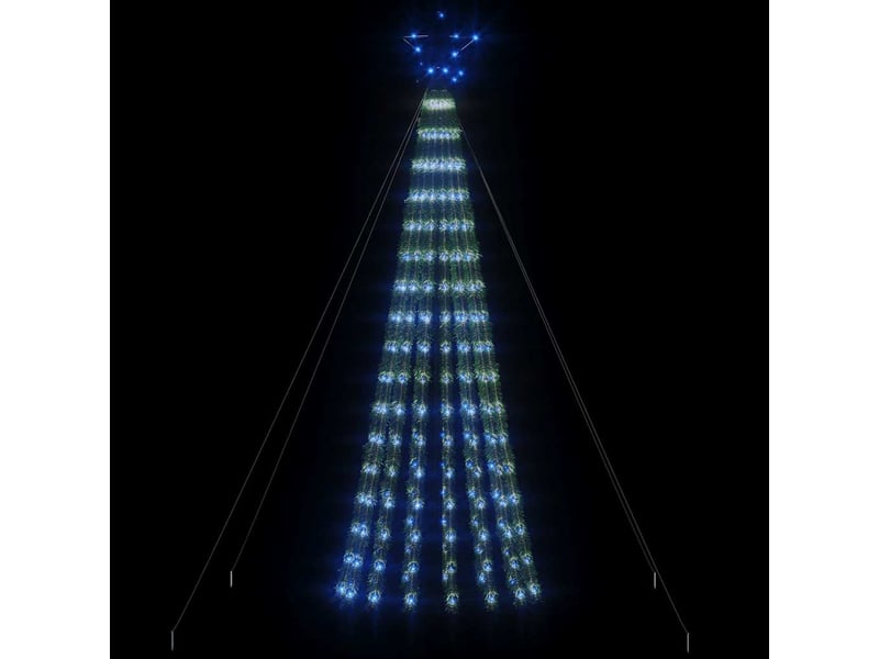  Sapin de noël - arbre de noël à led 275 led bleu 180 cm  - Conforama C