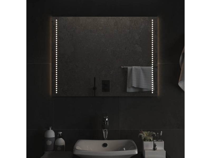  Miroir de salle de bain, miroir de toilette à led 60x80 cm cf62505  - Conforama B