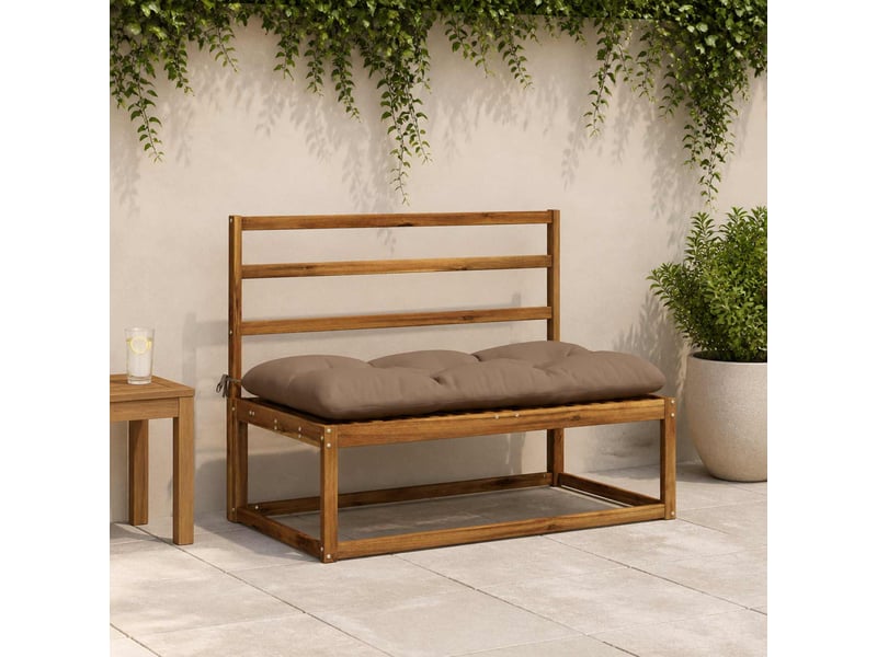  Lot de 2 coussins de banc, coussins d'assise vianen 100 % polyester taupe cf57676  - Conforama B