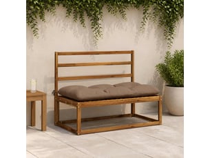 Lot de 2 coussins de banc, coussins d'assise vianen 100 % polyester taupe cf57676