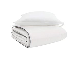 Duvet d'hiver avec oreiller 2 pièces - couette blanc plume de canard