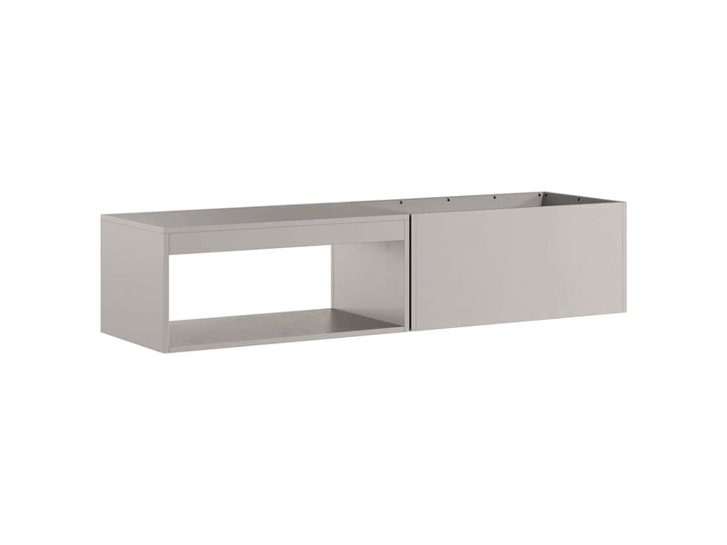  Brasero exterieur, foyer rouillé 160x45x35 cm acier patiné  - Conforama E