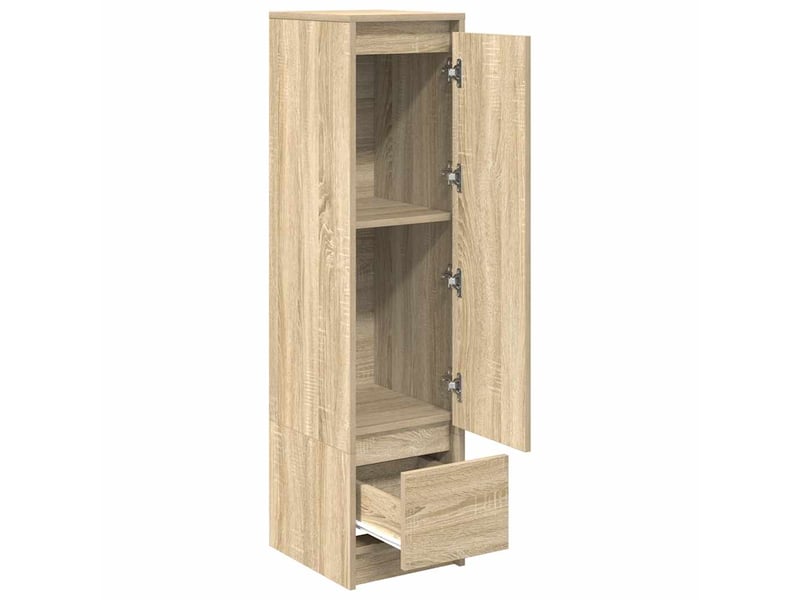  Buffet haut - bahut - meuble de rangement chêne sonoma 29,5x34x119,5 cm bois d'ingénierie  - Conforama E
