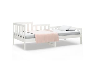 Lit simple 80x200 cm coloris blanc