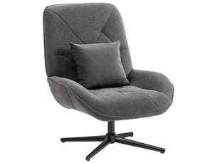 Fauteuil fixe pivotant <strong>PANGIVO</strong> <strong></strong> Tissu gris