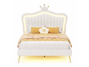 Lit simple 90x200 cm coloris blanc