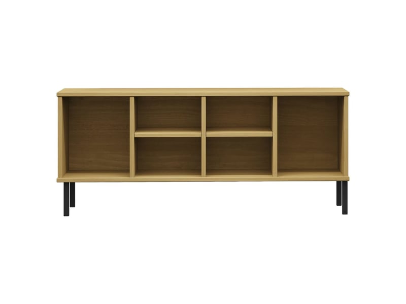 Meuble à chaussures, étagère à chaussures pieds en métal brun 106x35x45 cm bois oslo  - Conforama D