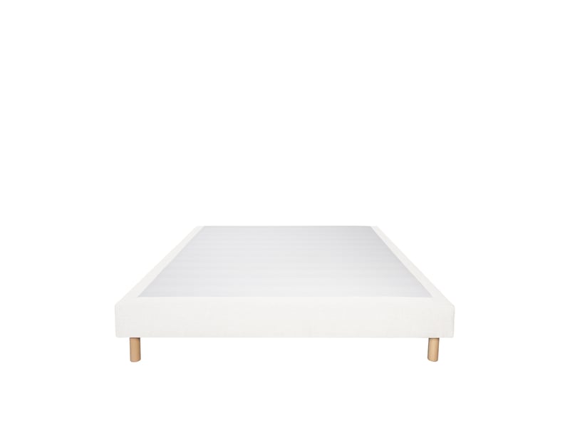  Sommier tapissier tissu sisal - blanc - 80x190 3SO0205180819.C25 - Conforama A
