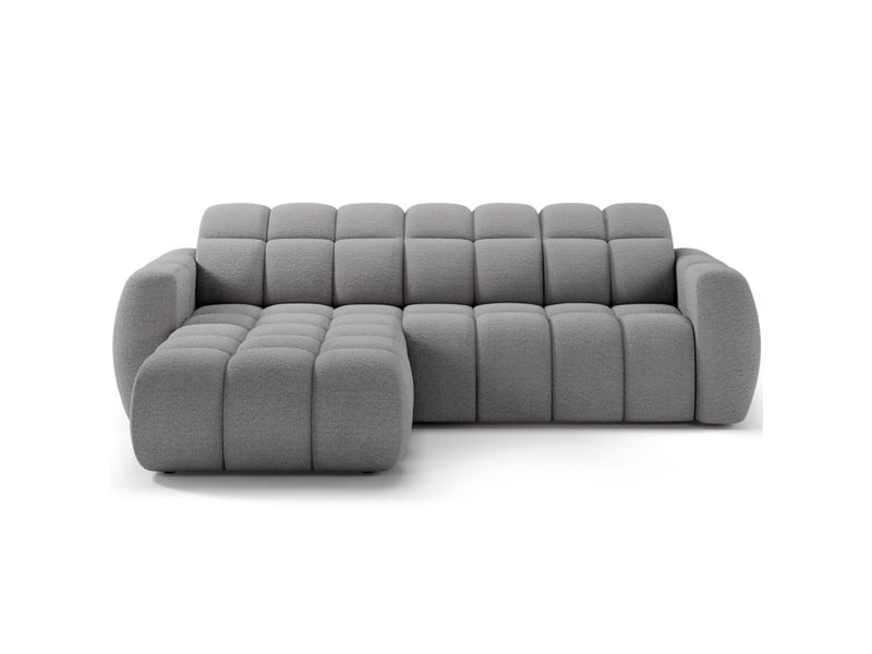  Canapé d'angle électrique fanoti 3 places gris – angle gauche  - Conforama A