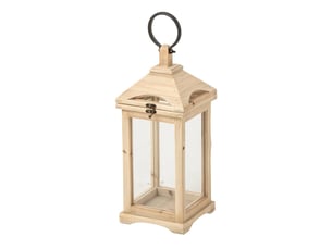 Lanterne en bois chamonix 44cm naturel