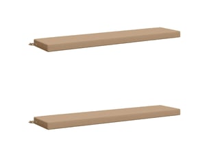 Lot de 2 coussins de banc, coussins d'assise soest 100 % polyester sable cf57425