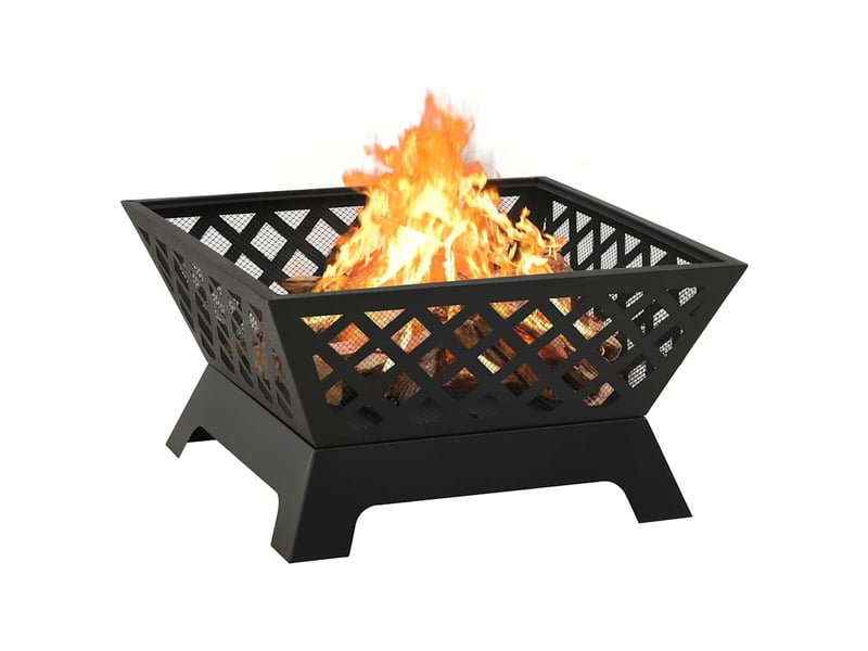  Brasero exterieur, foyer camping avec tisonnier 64 cm xxl acier  - Conforama D
