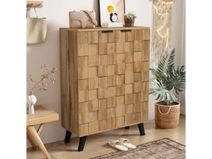 Buffet 2 porte(s) 0 tiroir(s) ULQENI - 80.5 cm coloris marron