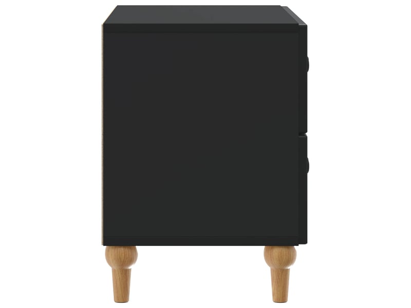  Table de chevet noir 62 x 34,5 x 48 cm bois d'ingénierie  - Conforama E