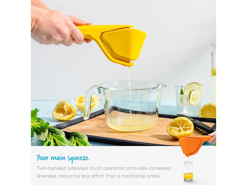  Presse-citron manuel pliable gain de place - système à pivot latéral haute pression pour moins d'effort  - Conforama E