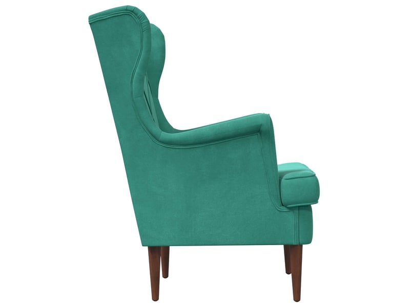  Vidaxl fauteuil turquoise velours  - Conforama E