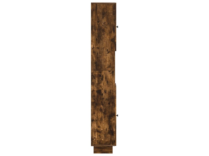 Colonne de salle de bain avec étagère ouverte ede chêne fumé - Conforama E