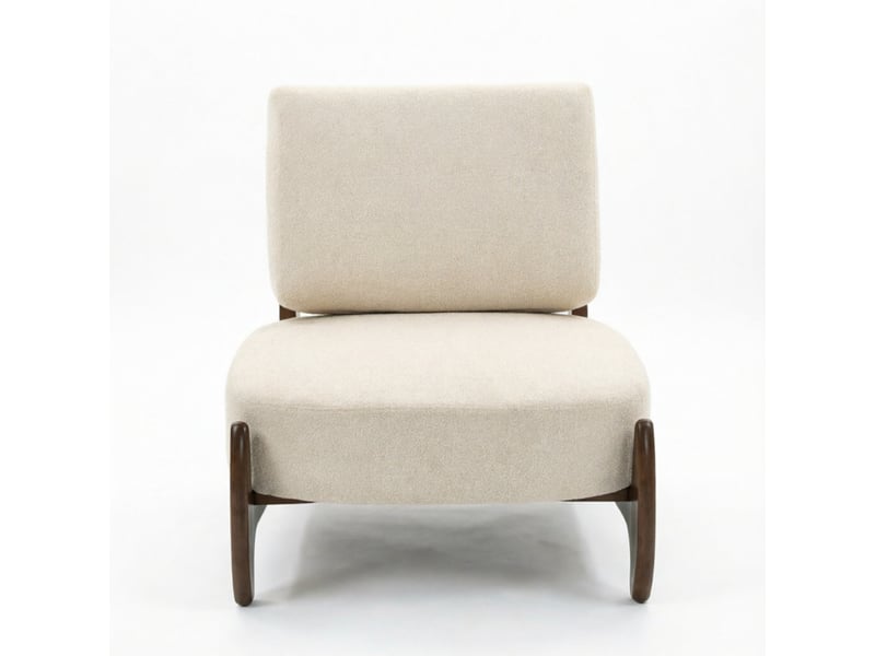  Fauteuil de salon en chenille, assise rembourrée et coussins épais confortables  - Conforama A