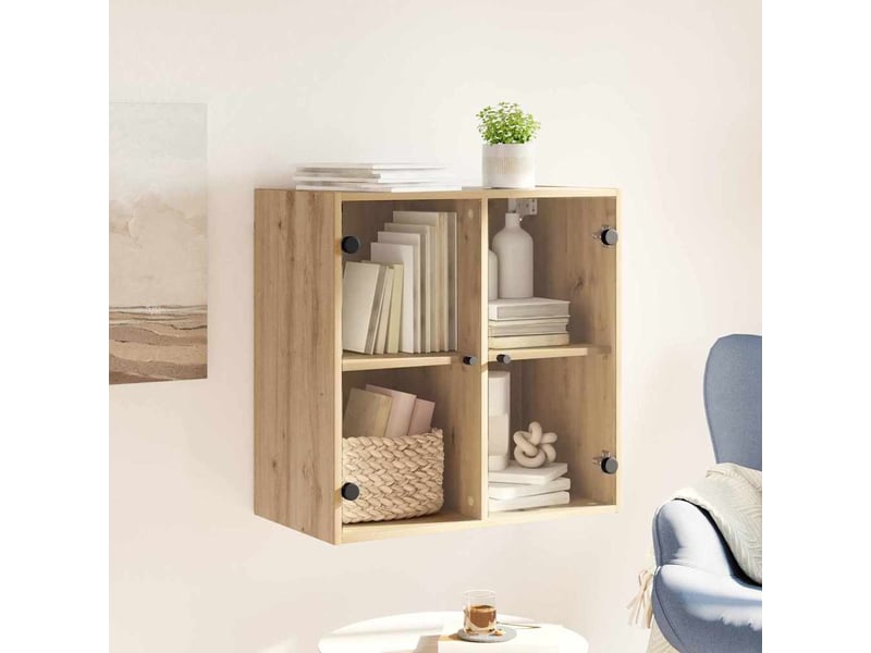  Meuble mural, meuble de rangement salon 68 x 37 x 68,5 cm bois d'ingénierie  - Conforama D
